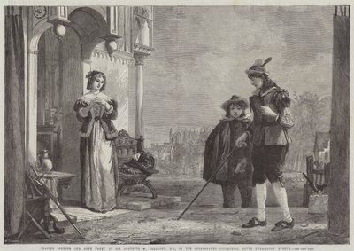 Maestro Slender y Anne Page de Augustus Wall Callcott